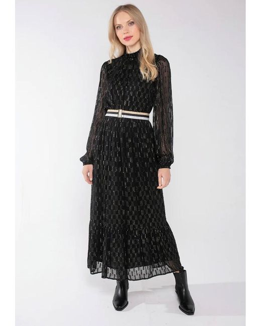 Nooki Design Black Naomi Jacquard Dress