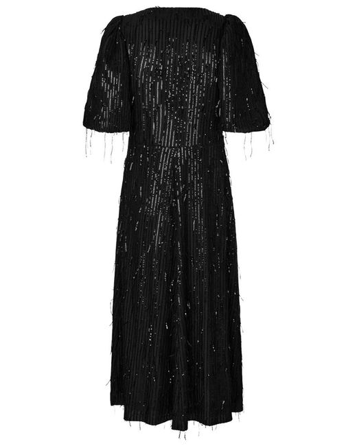 Crās Black Dakota Sequin Dress