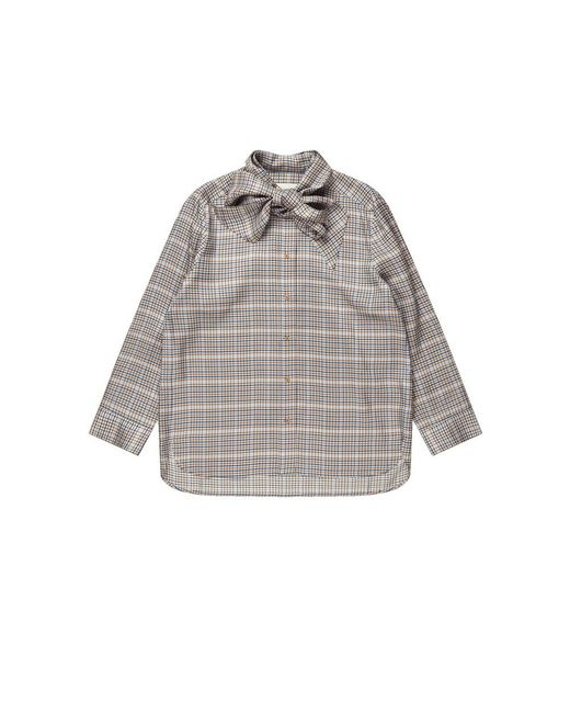 Munthe Gray Veiling Pussybow Shirt