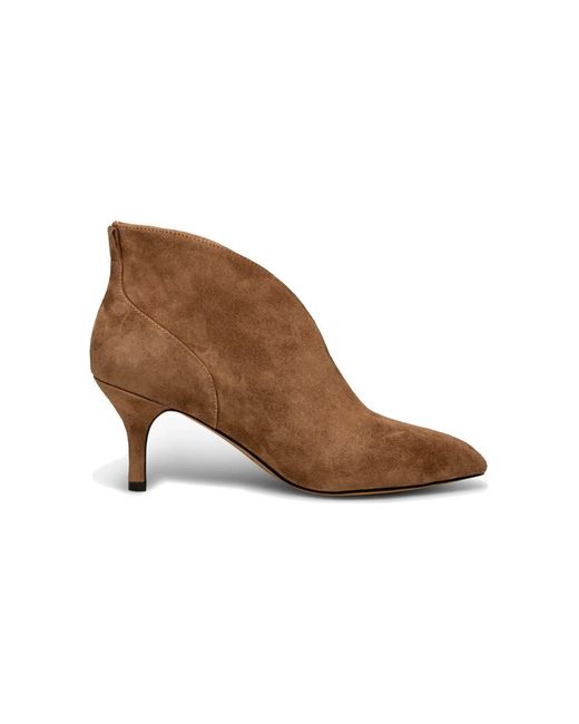 Shoe The Bear Brown Valentine Low Cut Suede Heel Shoe Boot