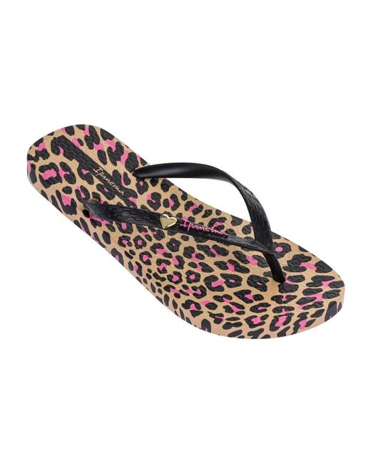 animal wedge flip flops