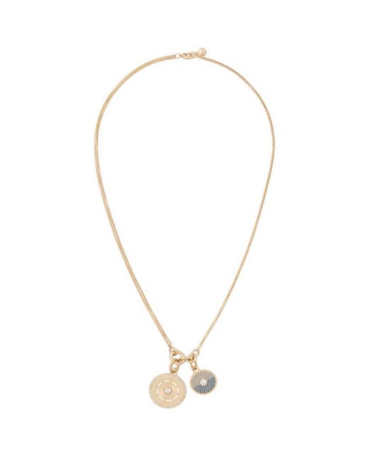Roxanne Assoulin Metallic Medallion Charm Necklace