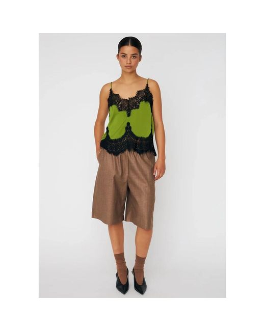 Stella Nova Green Delicate Lace Top