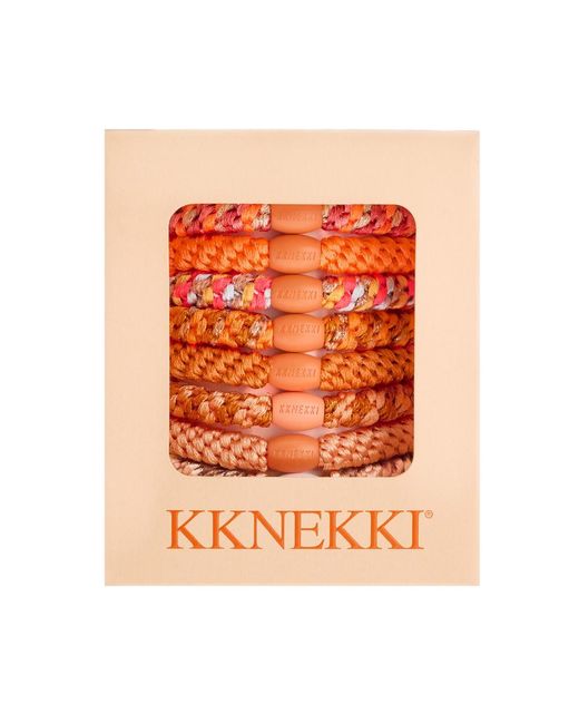 KKNEKKI Orange Hair Bundle 8 Pack