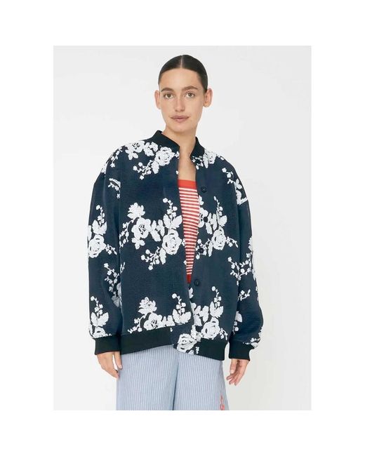Stella Nova Blue Sequins Mesh Oversized Jacket