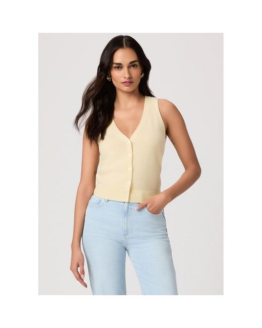 PAIGE Blue Anika Cashmere Top