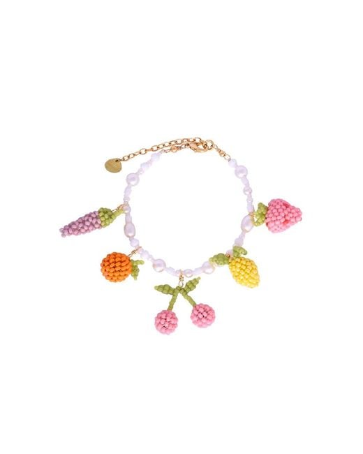 Mishky Multicolor Frutty Pearls Fruit Bracelet