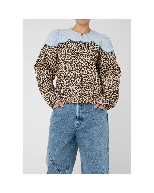 Stella Nova Blue Organic Cotton Jacket With Clouds