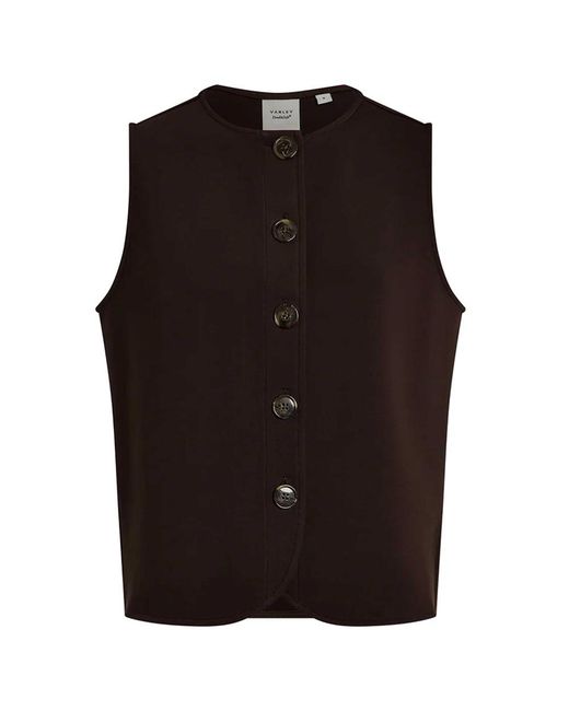 Varley Black Josie Button-Through Tank