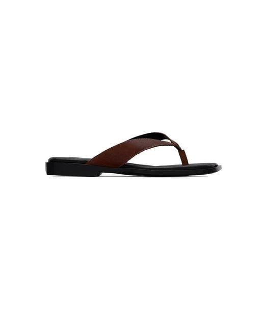 Pavement Brown Lina Leather Sandal