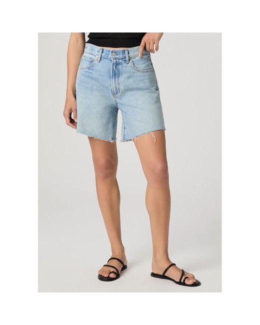 PAIGE Blue Archie Long Denim Short