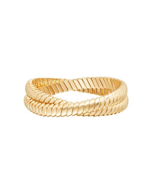 Roxanne Assoulin Metallic Double Cobra Bracelet
