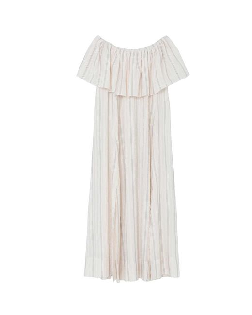 Day Birger et Mikkelsen Gray Chrissi Off Shoulder Maxi Dress
