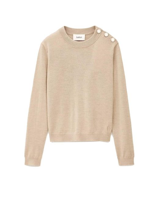 Ba&sh Natural Byleil Wool Jumper