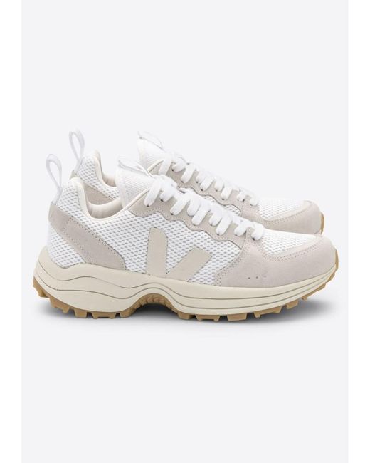 Veja Leather Venturi Mesh Trainers in White - Lyst