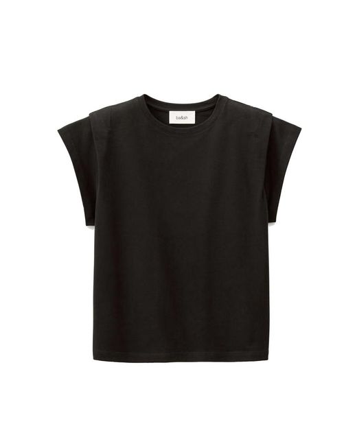 Ba&sh Black Pio Organic Cotton T-Shirt
