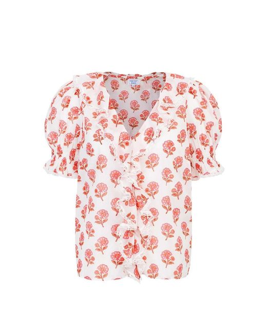 Pink City Prints Pink Rosie Organic Cotton Blouse