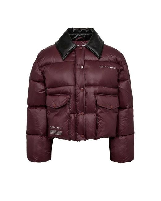 Haute L'Amitié Purple Climb Crop Pocket Jacket