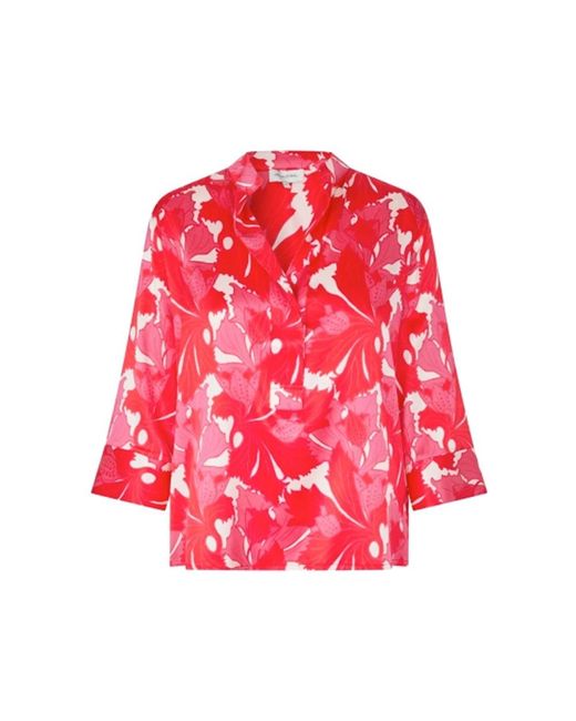 Dea Kudibal Red Danittadea Silk Blouse
