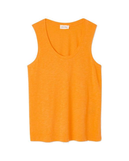 American Vintage Orange Jacksonville U Neck Tank