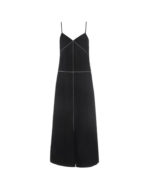 Sancia Black Daniela Linen Dress