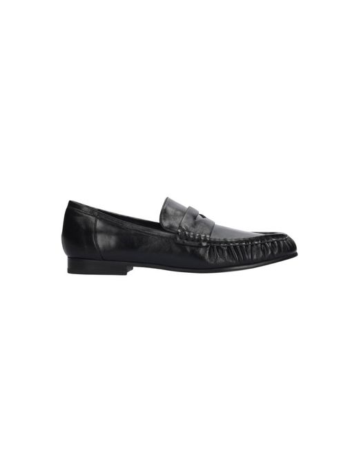 Bibi Lou Black Lyra Crushed Leather Loafer
