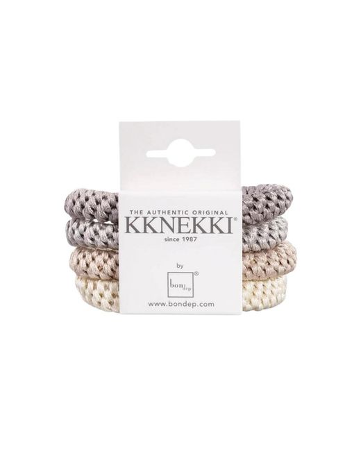KKNEKKI White Hair Bundle 4 Pack