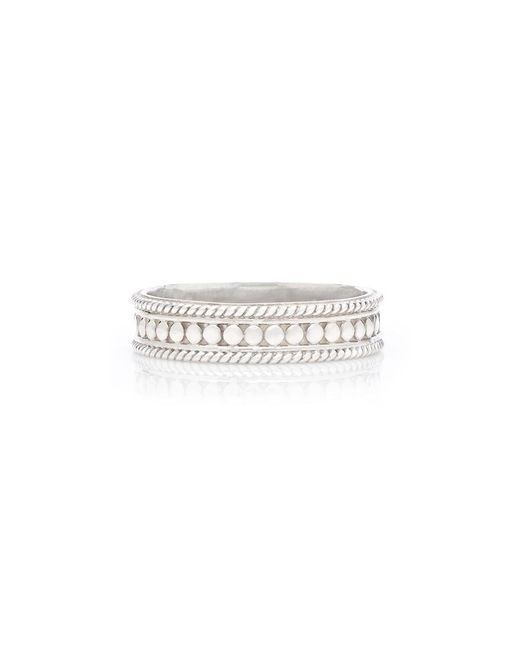 Anna Beck White Dotted Stacking Ring