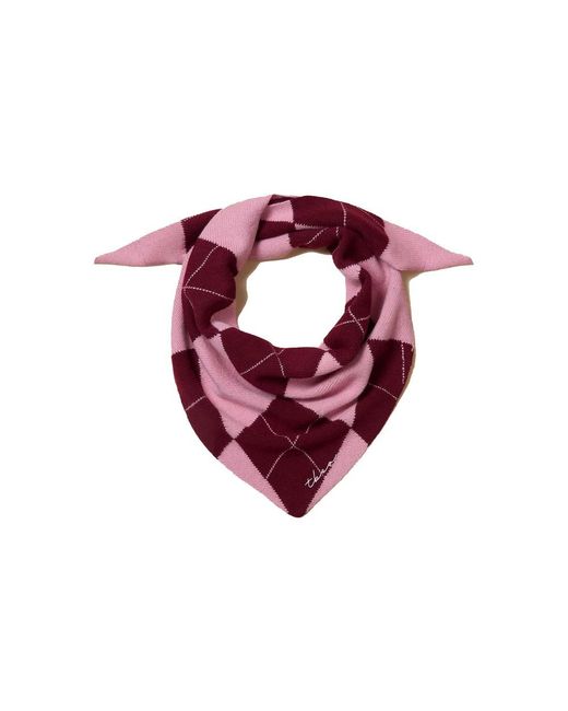 TBCo Purple Merino Wool Triangle Scarf