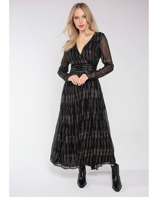 Nooki Design Black Mariah Jacquard Dress