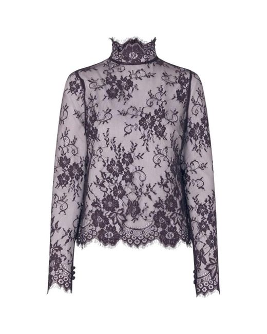 Dea Kudibal Purple Christaldea Lace Top