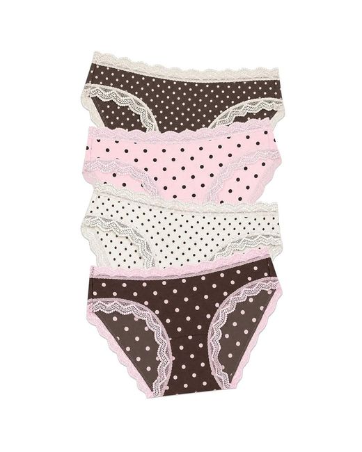 Stripe & Stare Multicolor Set Of 4 Briefs
