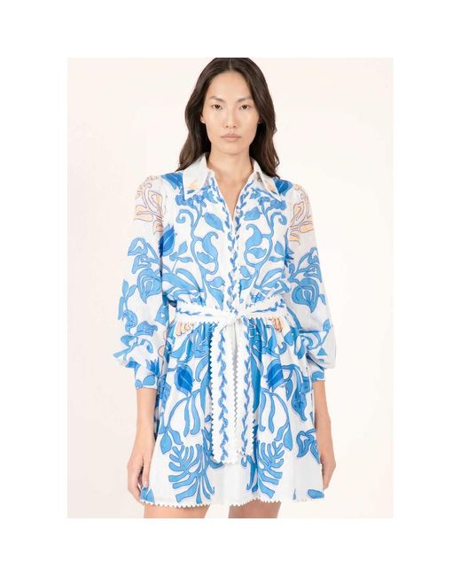 Poupette Blue Conti Dress