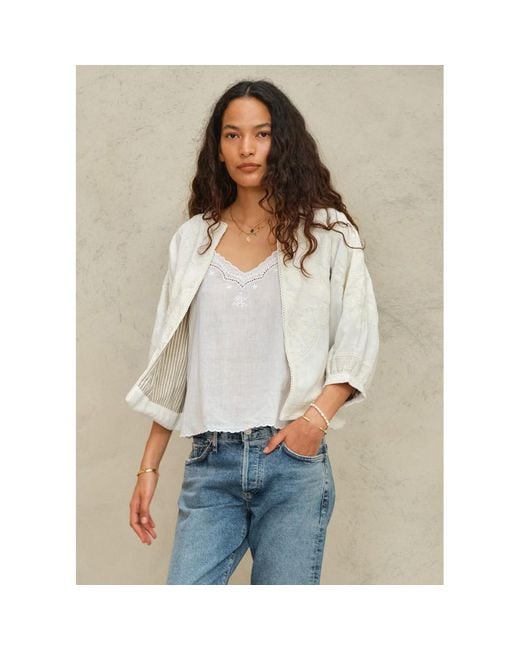 M.A.B.E Natural A.B.E Averi Embellished Jacket