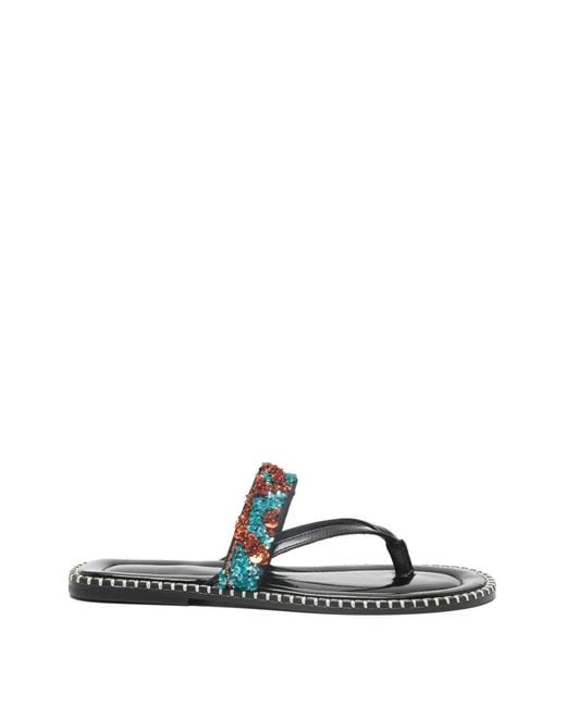 Dries Van Noten White Sandals 00280-Ws261-95 W.L.Shoes Emb Q.0857