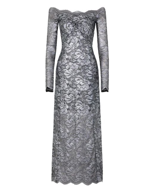 Rabanne Gray Long Lace Dress