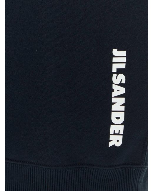 Jil Sander Blue Cotton Sweatshirt for men