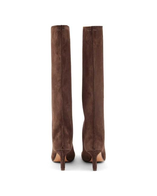 MM6 by Maison Margiela Brown Anatomic Boots