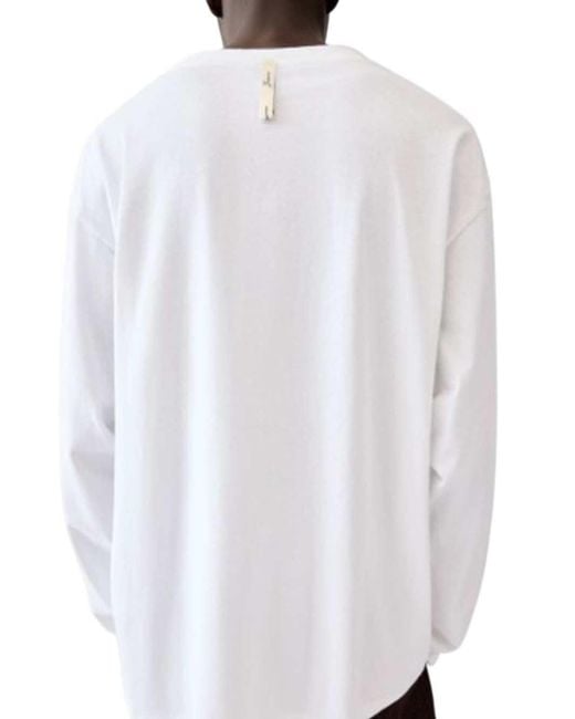 Jacquemus White Long-Sleeve Top for men