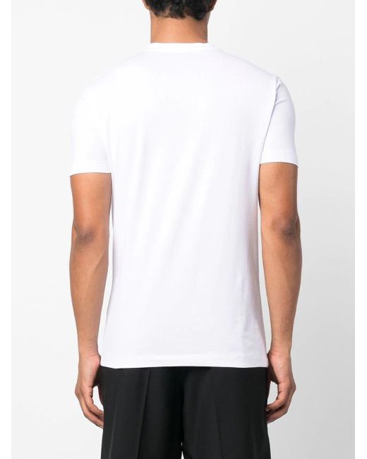 Malo White Round Neck T-Shirt for men
