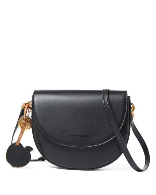 Stella McCartney Black Medium Frayme Faux-leather Bag