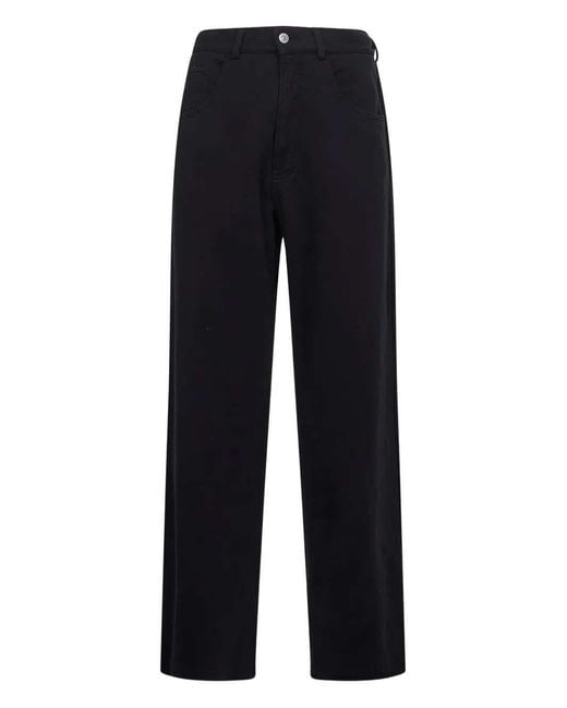 MM6 by Maison Margiela Blue Cotton Trousers