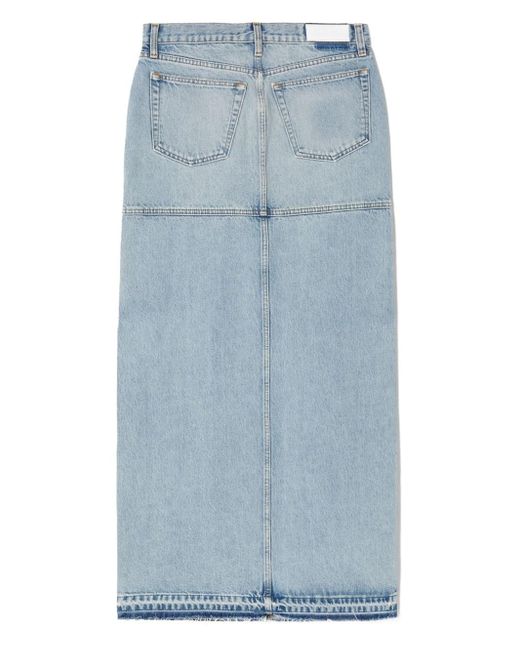 Re/done Blue Denim Skirt