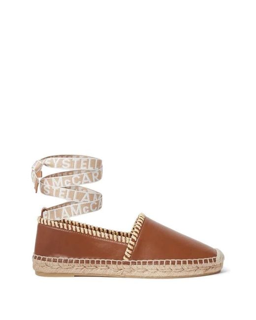 Stella McCartney White Espadrilles With Ankle Tie