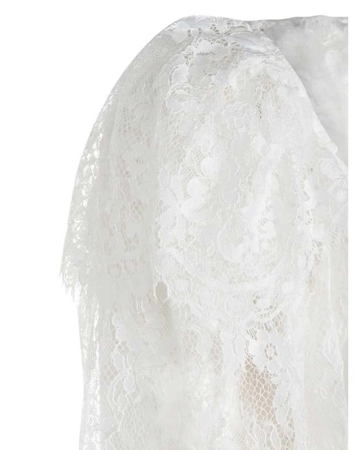 Self-Portrait White Long Dress With Buttons