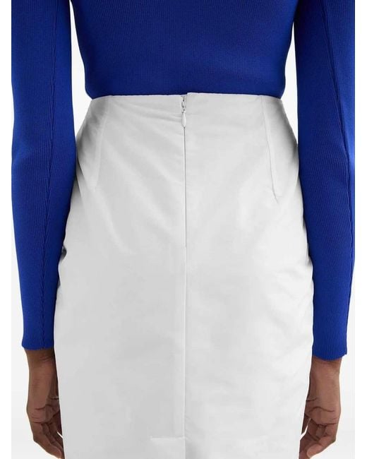 Jil Sander White Midi Skirt