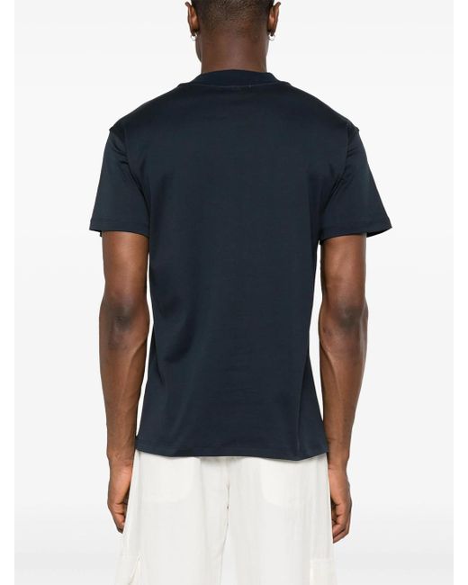 Lardini Blue Crew Neck T-Shirt for men