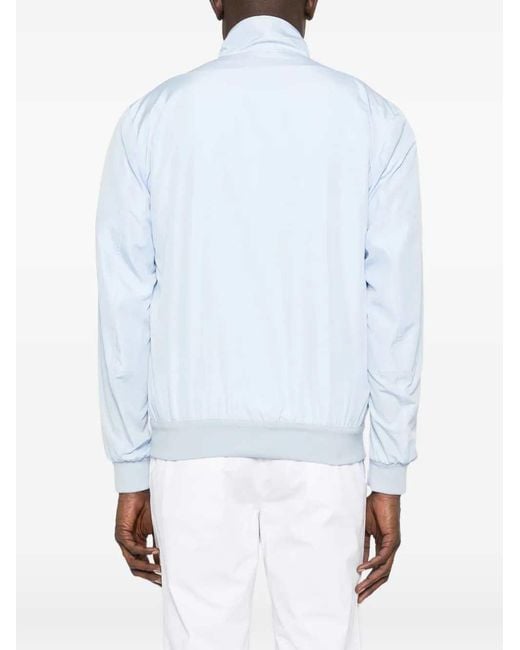 Kiton Blue Jacket With Zip Pocket for men