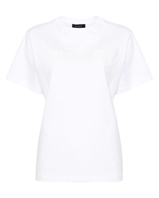 Mugler White T-Shirt Con Stampa
