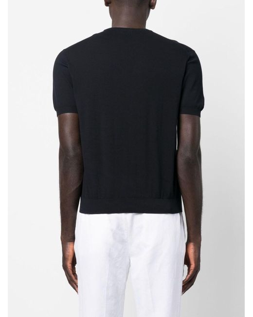 Malo Black Short-Sleeved T-Shirt for men